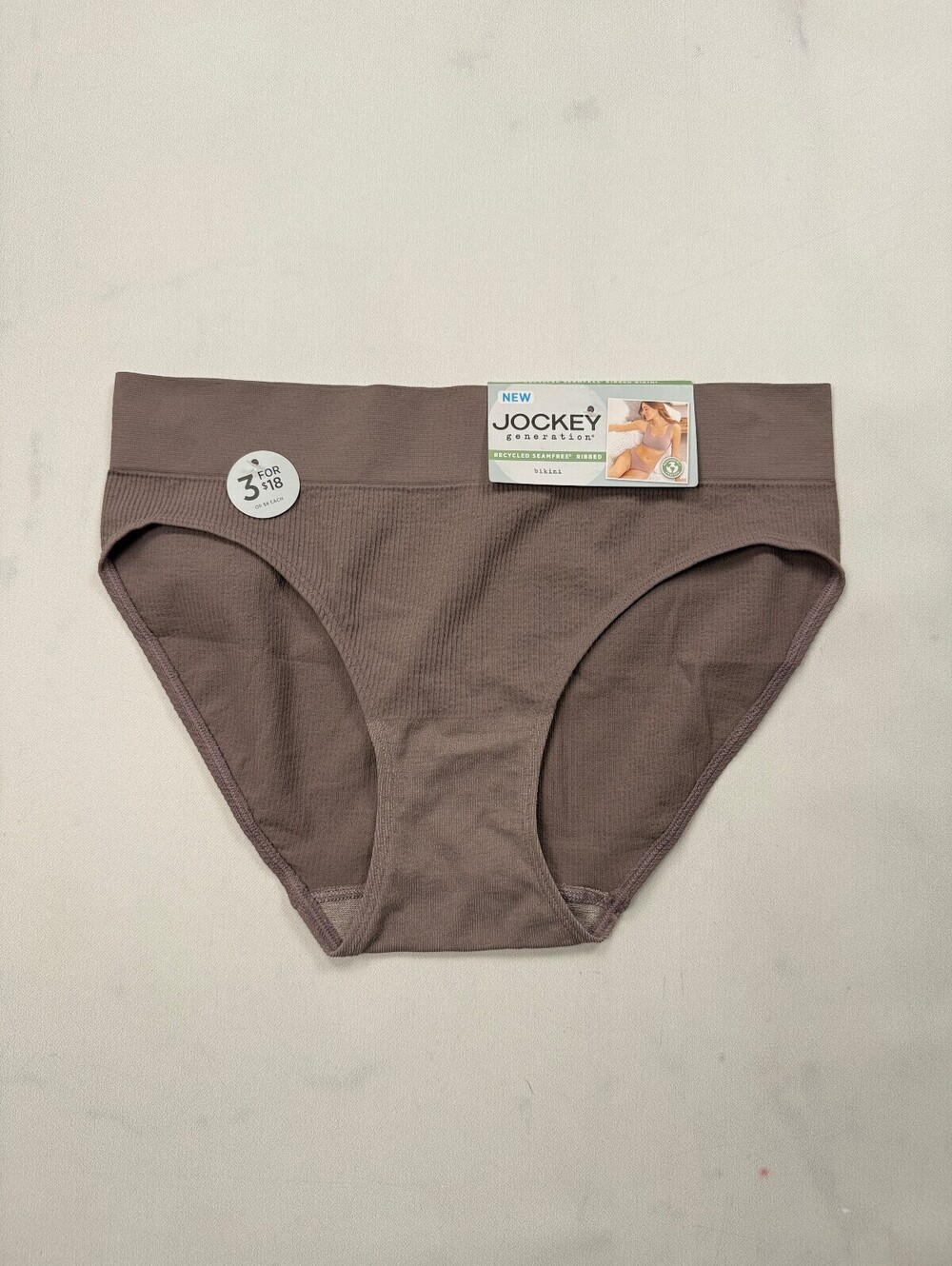 Jockey Generation Bikini Dove Gray Contemporary Everyday Essential - Womens L